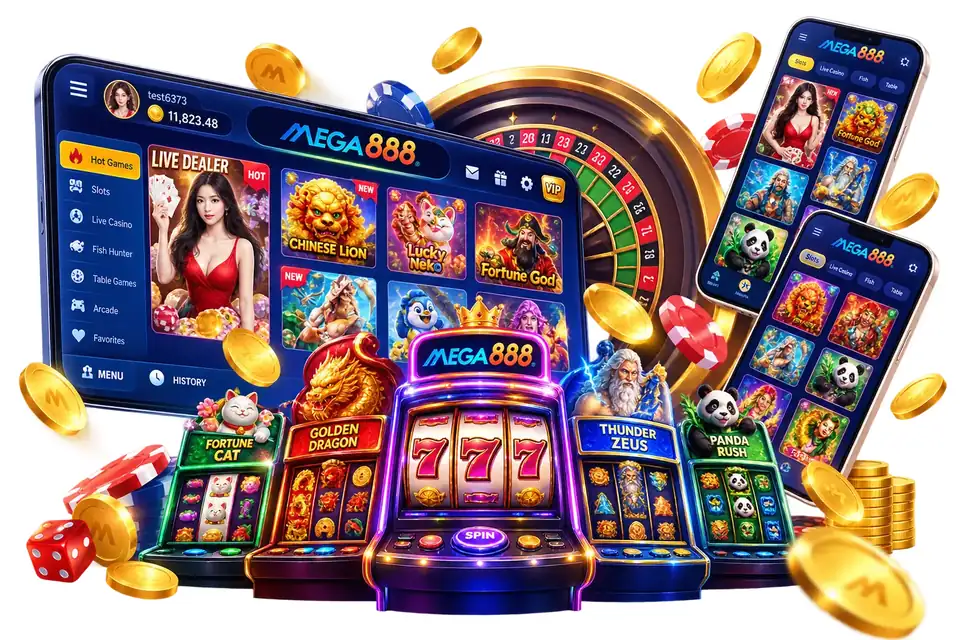 MEGA888 pada telefon, tablet dan desktop